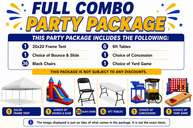 Full Combo Party Package (36 Guests)
